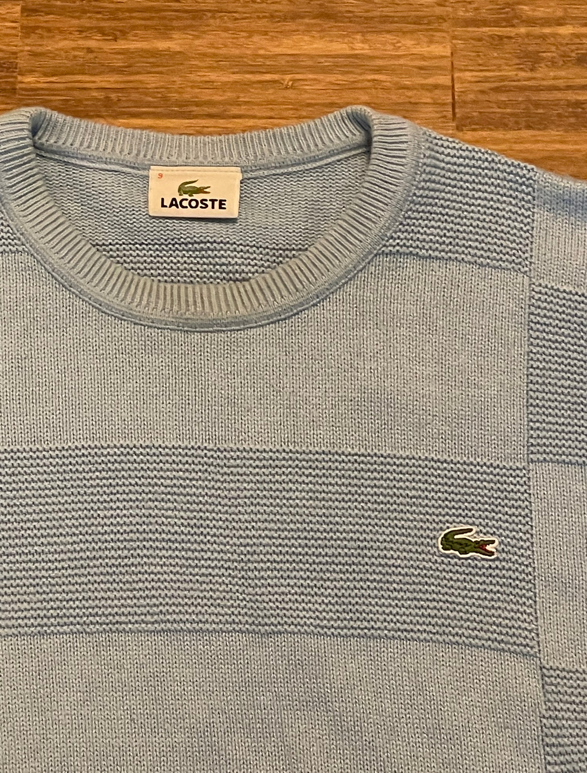 Lacoste Sweater baby blue (L)